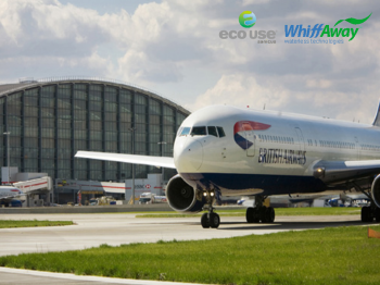 Lotnisko Heathrow pisuary bezwodne WhiffAway EcoUse oszcżędność wody
